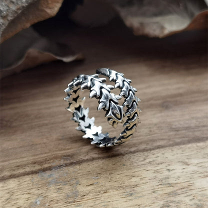 Adjustable Geometric Alloy Spine Ring